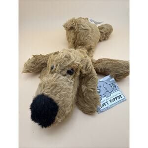 Vintage Puppet Planet Lost Puppies plush Brown Dog Shaggy Floppy NWT